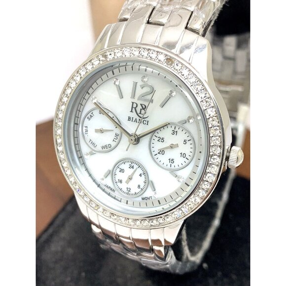 Roberto Bianci Women's Watch RB0840 Valentini Quartz Mother of Pearl Dial Gemmed - Picture 1 of 14
